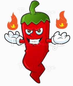 Red Hot Chili with Fireball | Clipart Panda - Free Clipart Images