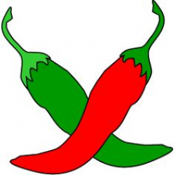 Chili Pepper Clipart — Simple vector illustration of a pair of red ...