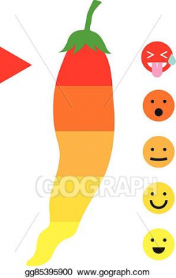 Vector Stock - Level of spicy chili pepper. Clipart Illustration ...