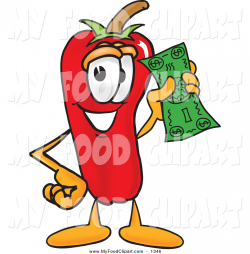 Food Clip Art of a Red Hot Chili Pepper Mascot Cartoon Character ...