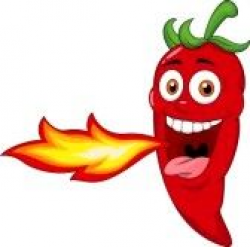 Peperoncino Piccante Messico-Red Hot Chili Pepper Cartoon-Vector ...