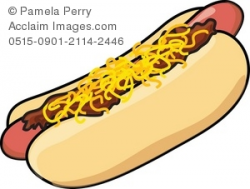 cartoon hot dog with chili clipart & stock photography | Acclaim Images