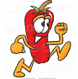 Cuisine Clipart of a Cute Chili Pepper Mascot Cartoon ...