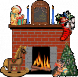 Christmas Fireplace Graphics | PicGifs.com