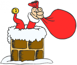 Free Christmas Clipart - Santa and Elves