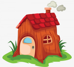 Smoky Little House, Chimney, Small House, Cartoon PNG Image and ...