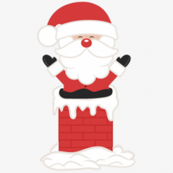 Santa Claus Climbing The Chimney, Decorative Material, Christmas ...