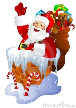 santa claus chimney clipart - Google Search | Christmas clip art ...