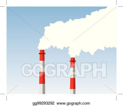 EPS Vector - Industrial chimney. Stock Clipart Illustration ...