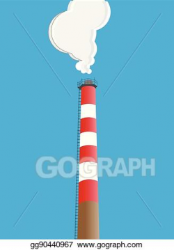 Vector Illustration - Industrial chimney. Stock Clip Art ...