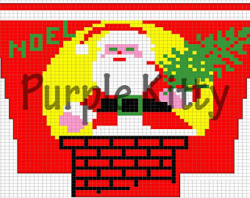 Santa and chimney | Etsy