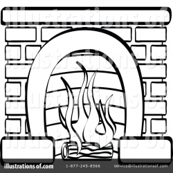 Black And White Fireplace Clipart - Fireplace Ideas