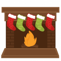 Chimney With Stockings Clipart - Best Chimney 2018