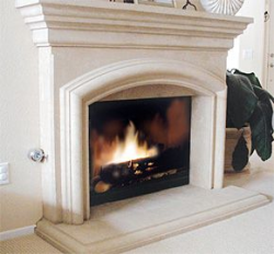 49 best chimney images on Pinterest | Limestone fireplace, Fireplace ...
