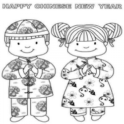 Chinese New Year Clipart Black And White | Art for kids | Pinterest
