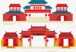 China Vector Elements, China Building, Chinese Construction Signs ...