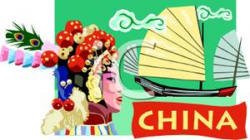 Travel Poster For China - Royalty Free Clipart Picture