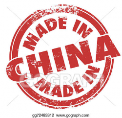 Clipart - Made in china round stamp product manfuactured asia ...