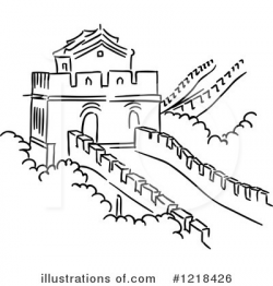 28+ Collection of Great Wall Of China Drawing For Kids | High ...