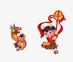 China Wind Festive Dragon Male And Female Children, Boy, Girl ...