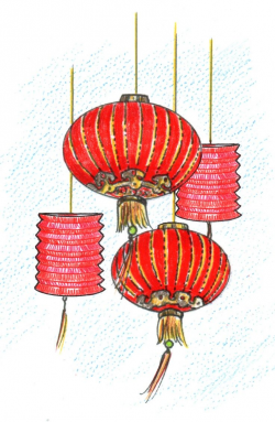 Chinese Lanterns Illustration | Recipe of the Week: Roz Weitzman's ...