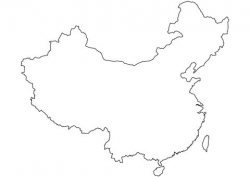 China Blank Outline Map coloring page | Free Printable Coloring Pages