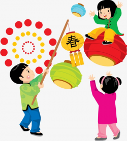 Chinese New Year Cartoon, Chinese New Year, Cartoon, Child PNG Image ...
