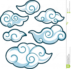 Image - Japanese-chinese-style-cloud-design-set-illustration ...