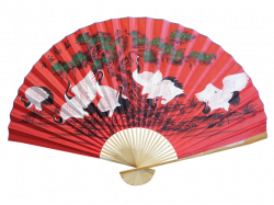 Chinese Decorative Folding Fan- Fire Dragon Massage Spa Equipment Supply