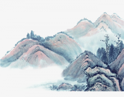 Rolling Mountains, Chinese Style, Mountains, Ink Painting PNG Image ...
