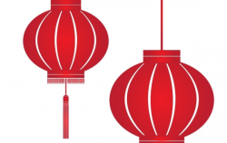 Chinese Red Lantern - Vector download