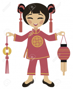 Chinese clipart chinese clothes - Pencil and in color chinese ...