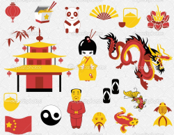 Unique China Clipart Collection - Digital Clipart Collection