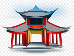 China Chinese temple Chinese pagoda Clip art - New Years Graphics ...