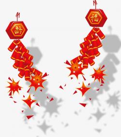 Fu Word Firecrackers, Firecracker, Chinese New Year, Joyous PNG ...