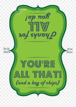 Teacher & Staff Appreciation Printable - Youre All That And ...