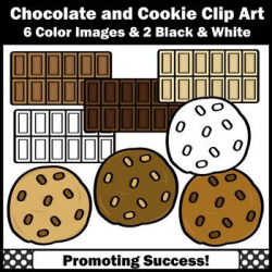 Chocolate Chip Cookies Clipart, Candy Bar Commercial Use SPS | TpT