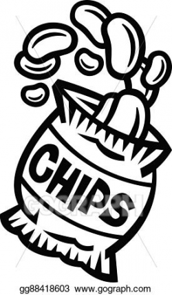 EPS Vector - Bag of potato chips. Stock Clipart Illustration ...