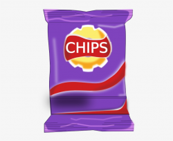 Banner Royalty Free Chips Packet Clip Art At Clker - Bag Of ...