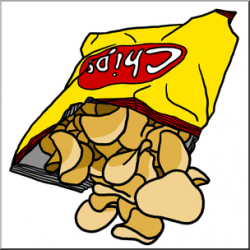 Clip Art: Potato Chips Color I abcteach.com | abcteach