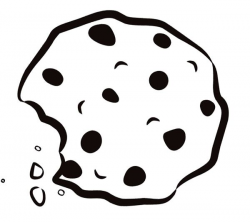 Cookie : The Big Chocolate Chip Cookie Coloring Page, Sweet ...