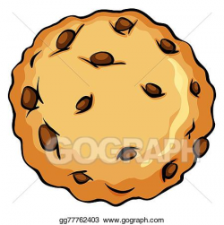 Vector Stock - Crunchy brown cookie. Clipart Illustration gg77762403 ...