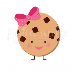 Cute Chocolate Chip Cookie Character, Cute Digital Clipart, Little Cookie  Clip art, Kawaii Graphics, Kawaii Cookie Illustration, #347
