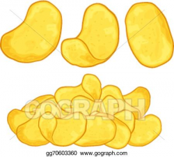 Vector Art - Potato chips, crisps. Clipart Drawing gg70603360 - GoGraph