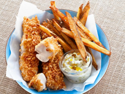 Baked Fish and Chips Recipe | Food Network Kitchen | Food Network