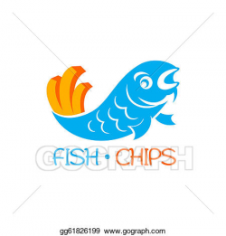 Vector Clipart - Fish and chips. Vector Illustration gg61826199 ...