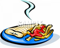Fish and Chips - Clipart. 