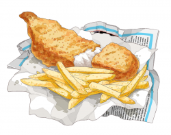 Fish And Chips Drawing at GetDrawings.com | Free for personal use ...