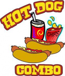 Hot Dogs Chips Combo Concession Menu Decal - Harbour Signs