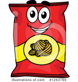 Potato Chips Clipart #1263769 - Illustration by Vector Tradition SM